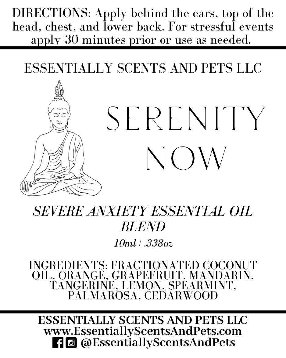 Serenity Now Severe Anxiety Essential Oil Blend 10mL Roller