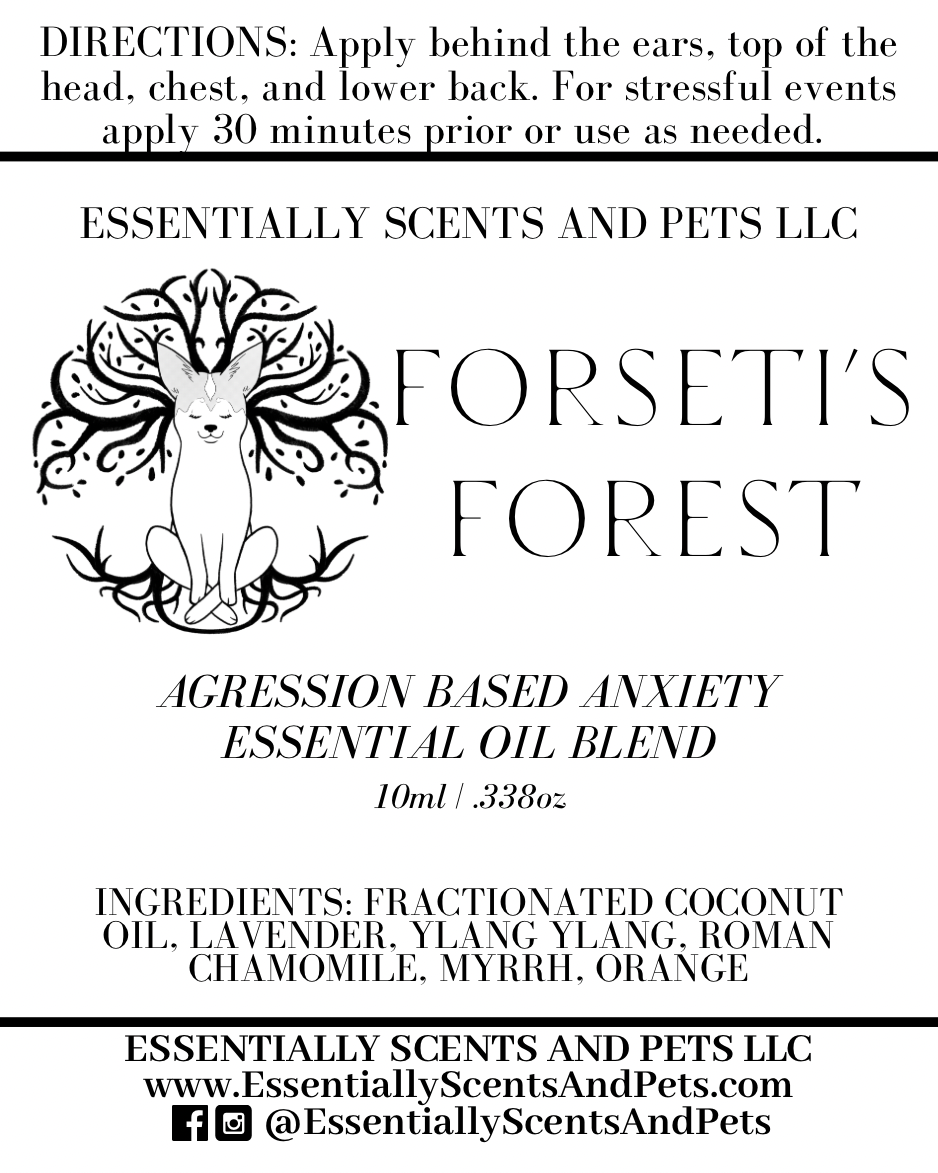 Forseti's Forest Aggression Based Anxiety Animal Aromatherapy Essential Oil Blend 10mL Roller