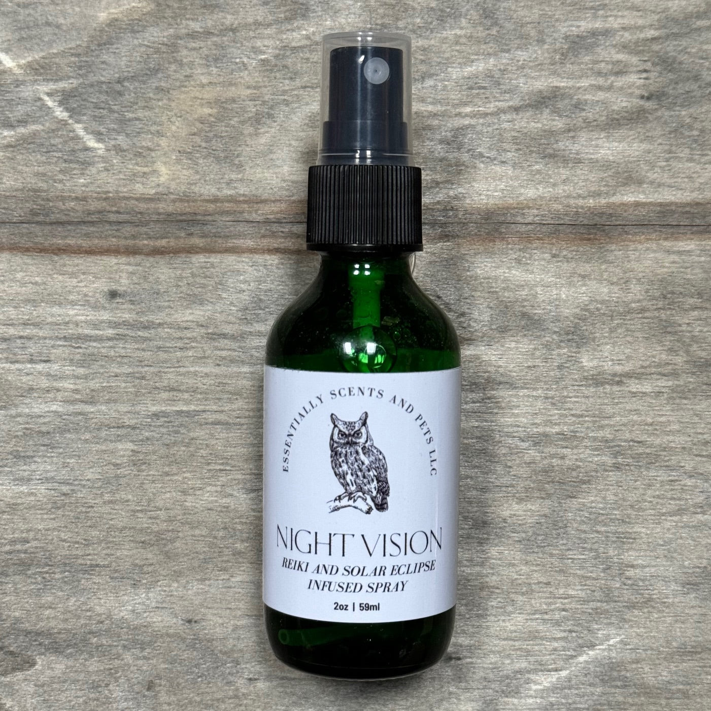 Night Vision (Rebirth & Spiritual Awakening) Reiki & Solar Eclipse Infused Essential Oil Spiritual & Meditation Journey Blend Spray