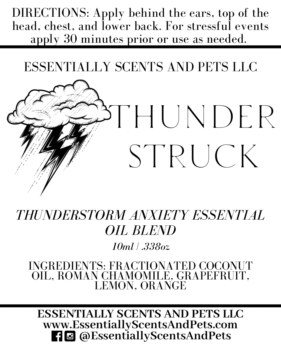 Thunderstruck Thunderstorm Anxiety Essential Oil Blend 10mL Roller