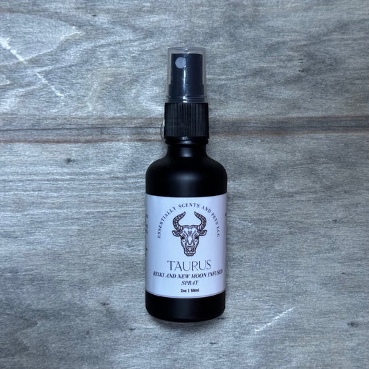 Taurus (Grounding) Reiki & New Moon Infused Essential Oil Spiritual & Meditation Journey Blend Spray